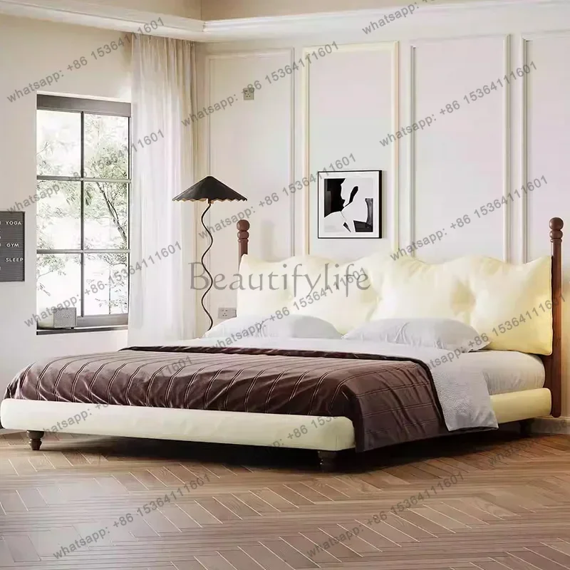 LJY Human Dog Modern Bed Bedroom Frame Luxury Double Design Massage Bed European Simple Safe Letto Matrimoniale Unique Furniture