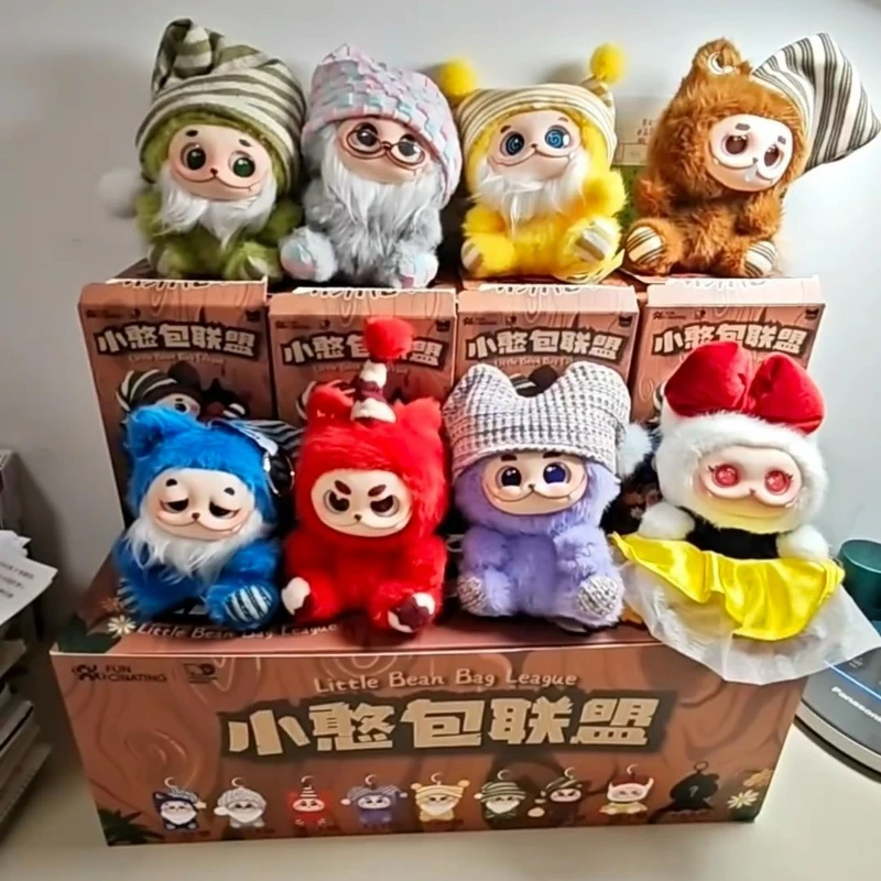 

Gismow Little Bean Bag Alliance Series Коллекционная слепая коробка Mystery Toy Милая плюшевая фигурка Брелок Очаровательный набор-сюрпризов