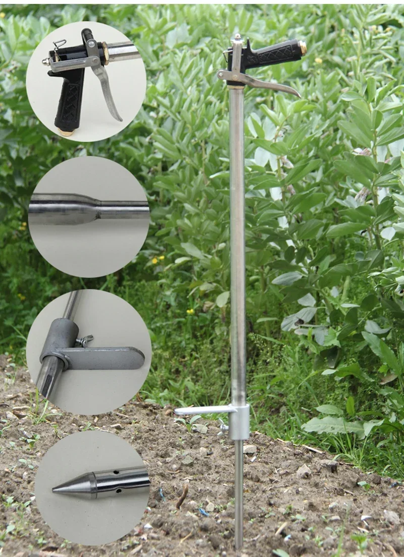 New Small Stainless Steel Liquid High Pressure Farm Implement Fruit Tree Fertilization Gun Topdressing Gun