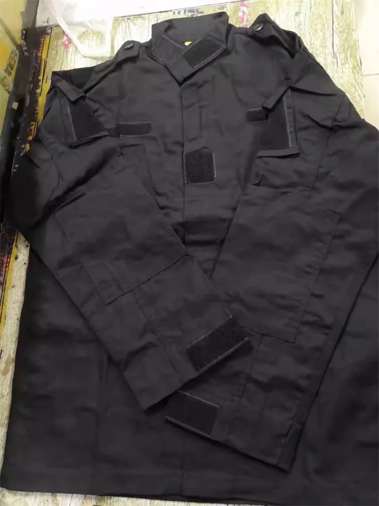Tactical Tom ACU Edition BK Black Military Fans PMC Combat Style Training, Outdoor Sports Hiking Climbing Suit
