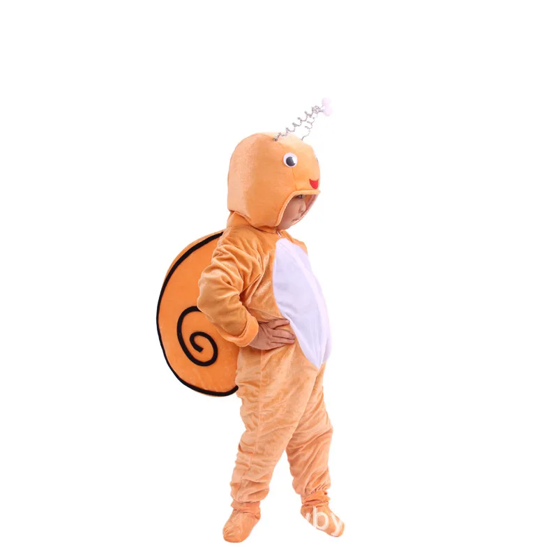 Children's animal costume  Snail Cosplay Cute Insects Costumes yellow snail Halloween kid