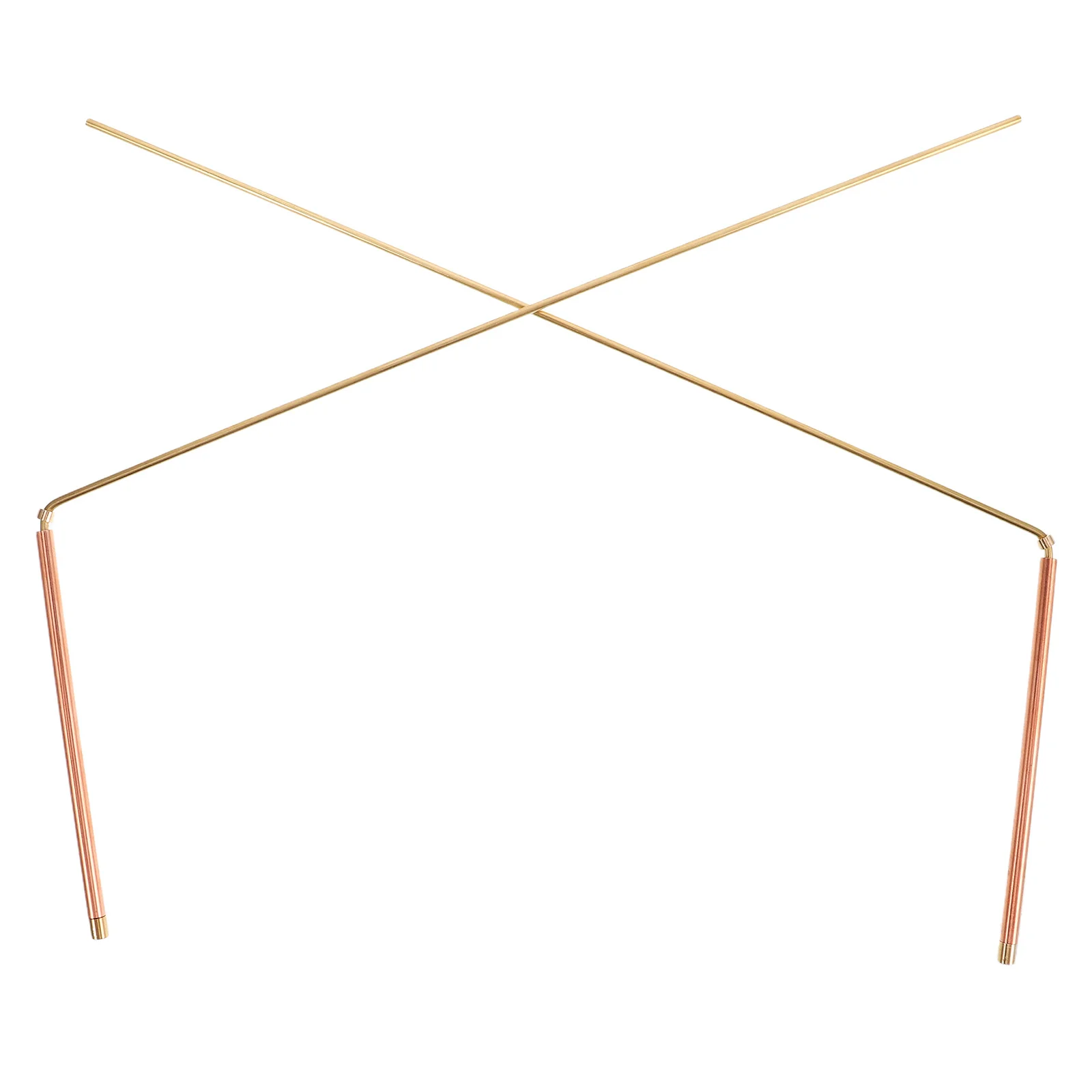 

2Pcs Copper Dowsing Rods High Precision Ghost Hunting Water Divining Portable Treasure Hunting Metal Detection Sticks