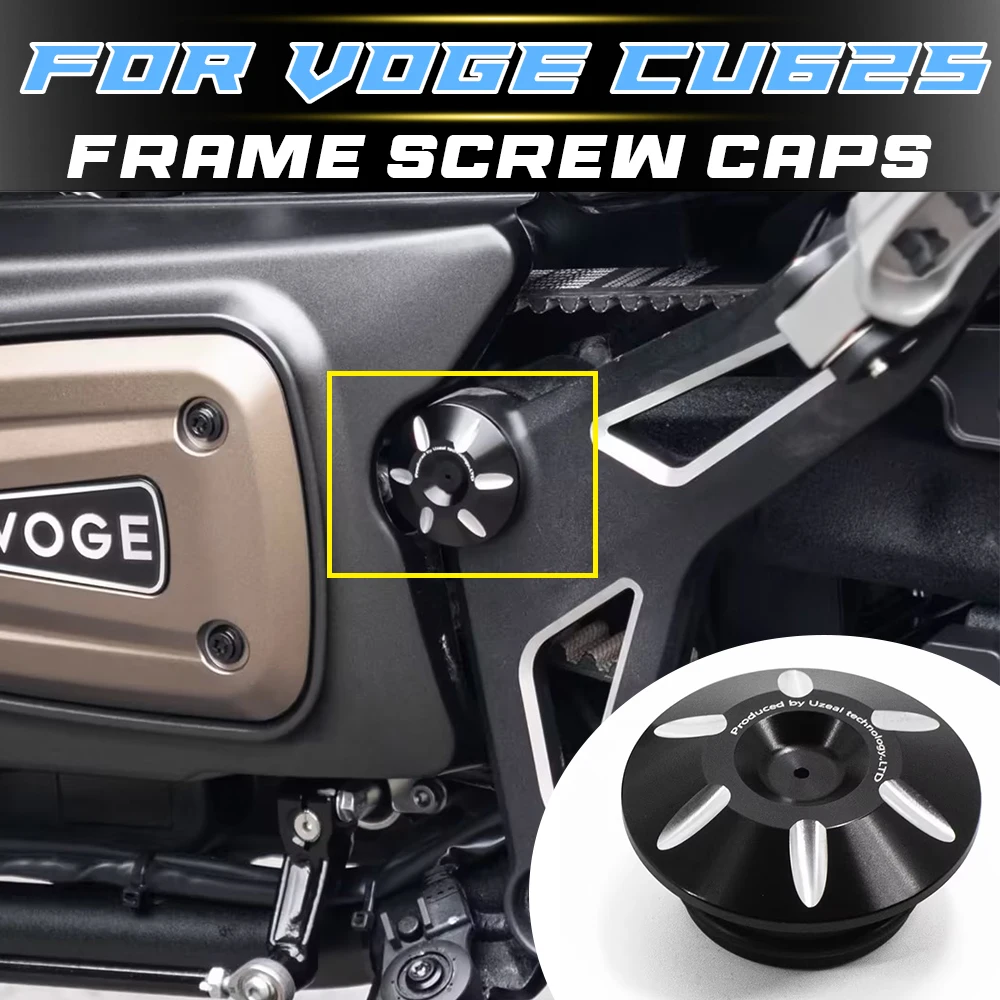 

For VOGE CU625 Modified Frame Decor Nut Swing Arm Axle Hole Protective Cover