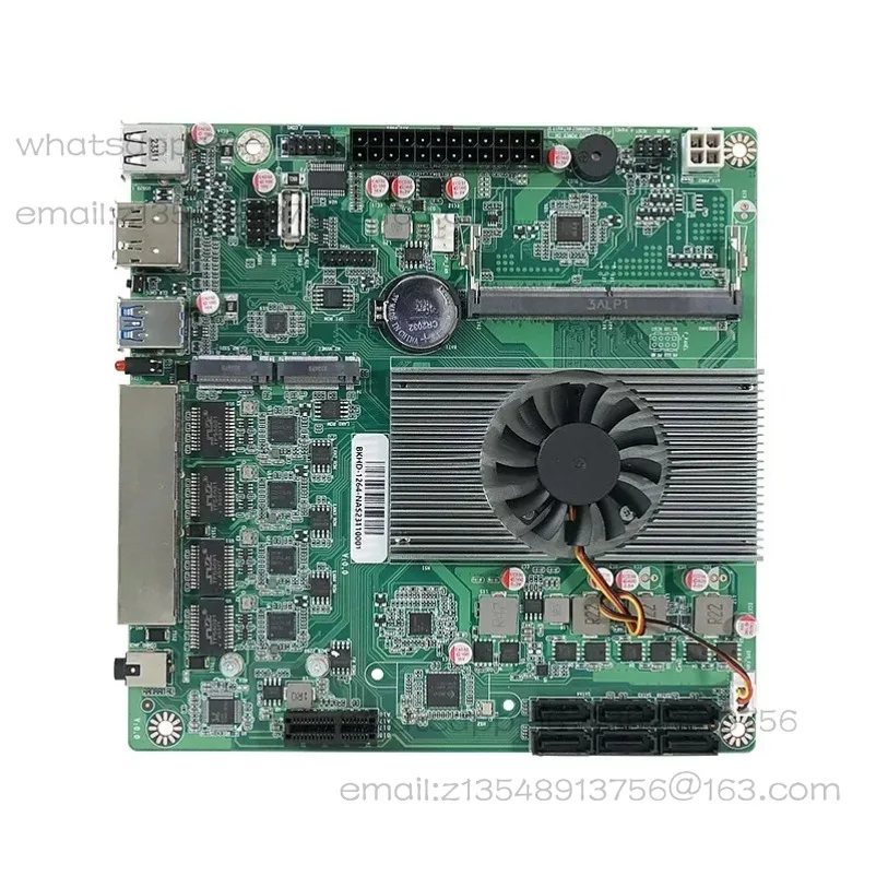 N100  ITX main board industrial computer soft routing NAS storage server 12th generation U double M.26 disk