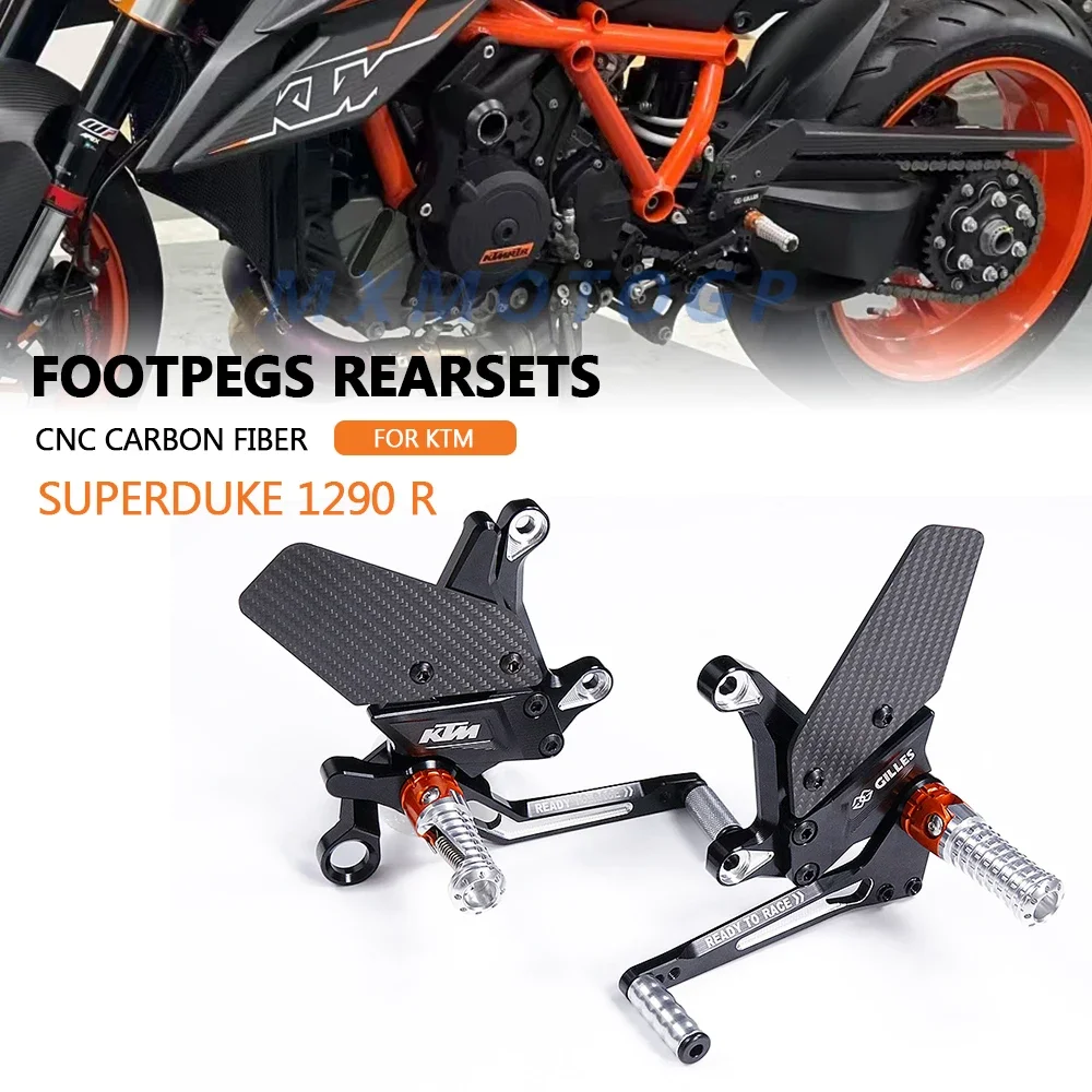 For KTM 1290 Super Duke R Superduke 1290 2020 2021 2022 2023 CNC & Carbon Fiber Footpegs Rearsets Fairing Motorcycle Accessories