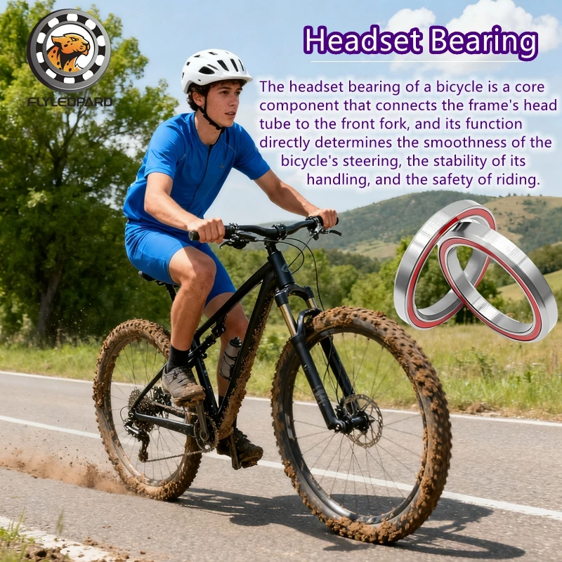 1PCS ACB495H6.5 Road Bike Headset Bearings Degree Chrome Steel Tapered Upper Lower Bearing Set MH-P03 MH-P09K MH-P16H7  MH-P21/7