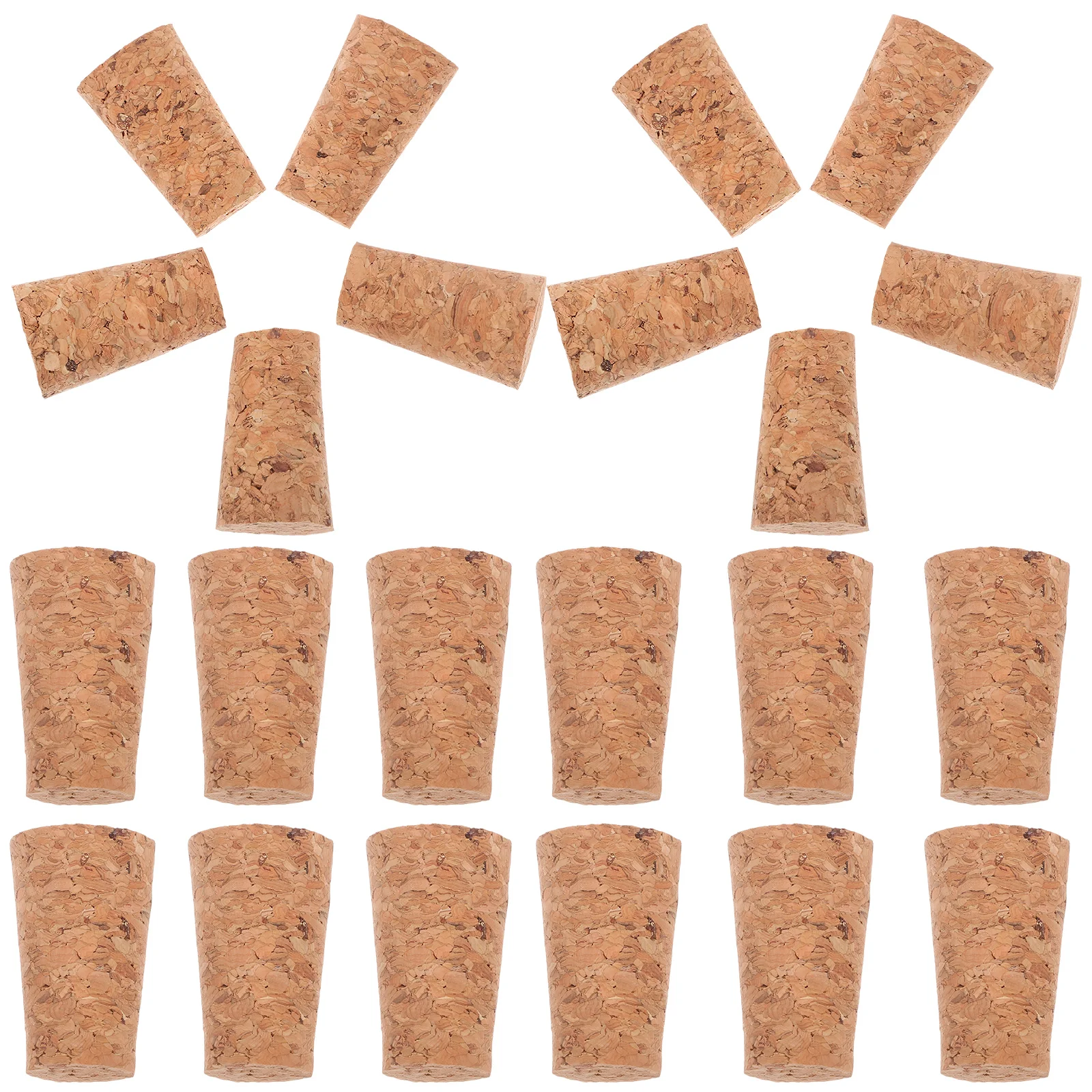 

100pcs Bottle Corks Red Small Conical Stoppers for Bottles Plugs Airtight DIY Decoration Glass Bottle Corks Sealer