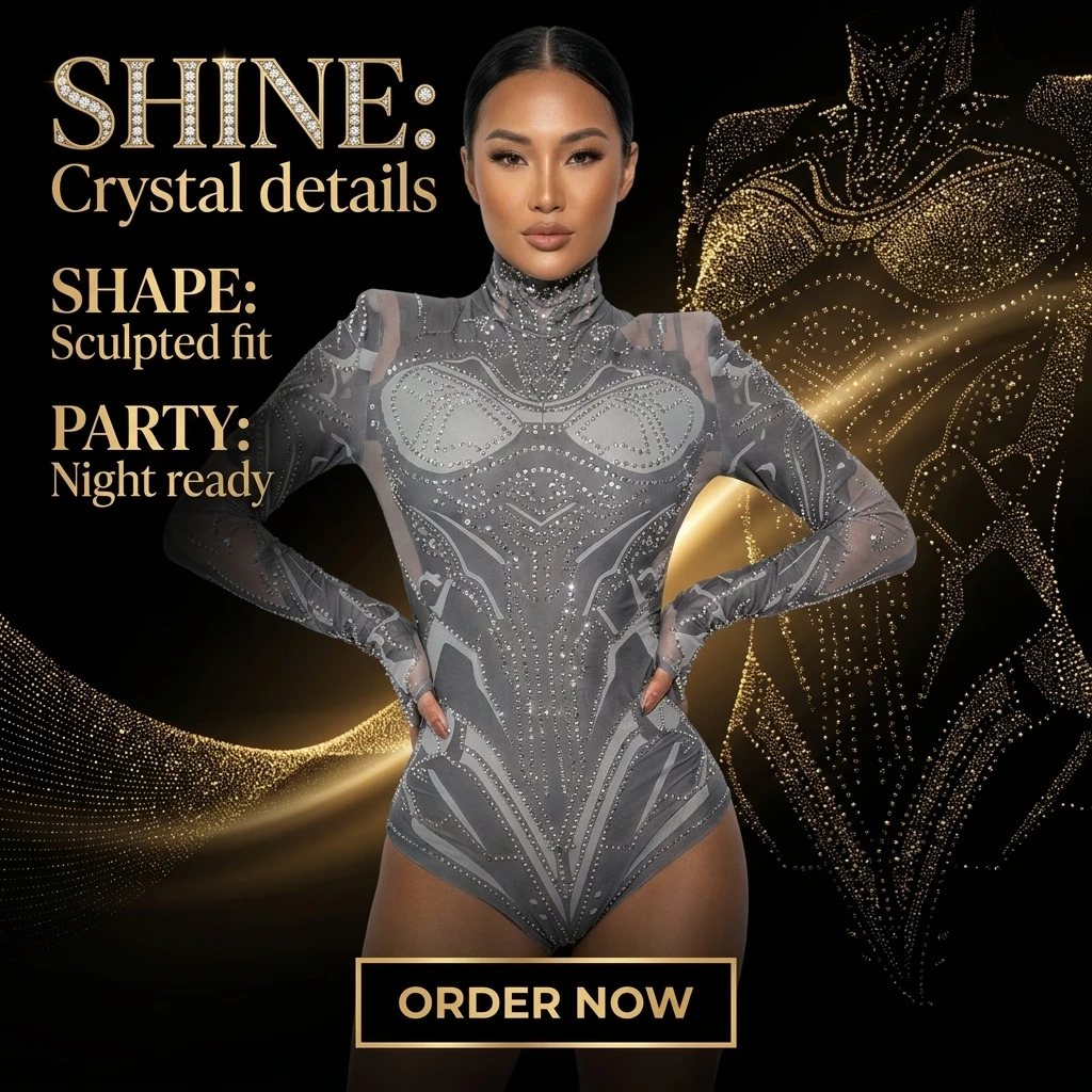 cyberpunk-futuristic-silver-rhinestone-bodysuit-leotard-drag-queen-birthday-evening-cocktail-party-stage-show-tour-interaction