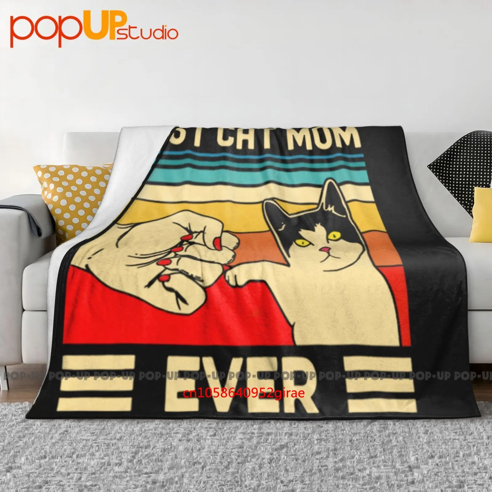 Best Cat Mom Ever Ultra-Soft Blanket Quilt Winter Sofa Cover Bed Covers