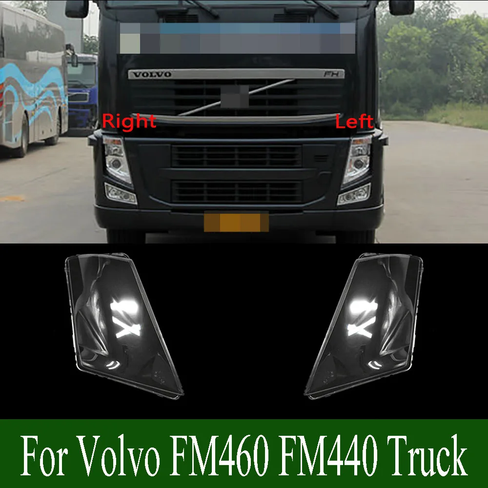 

For Volvo FM460 FM440 Truck Headlamp Transparent Cover Headlight Shell Lampshade Plexiglass Replace Original Lens