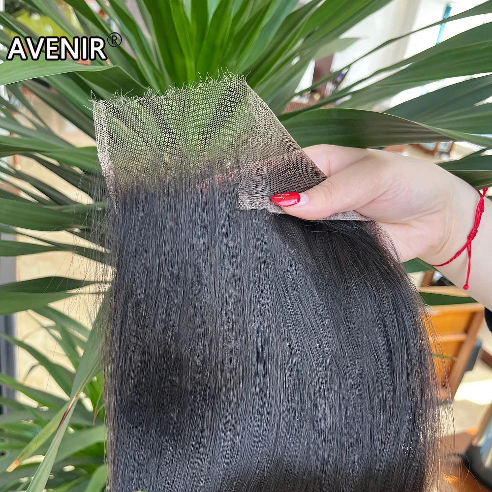 100% Real HD Cierre de encaje 6x6 7x7 separación profunda HD encaje cierres de cabello humano cabello liso prearrancado cierres de encaje HD rectos