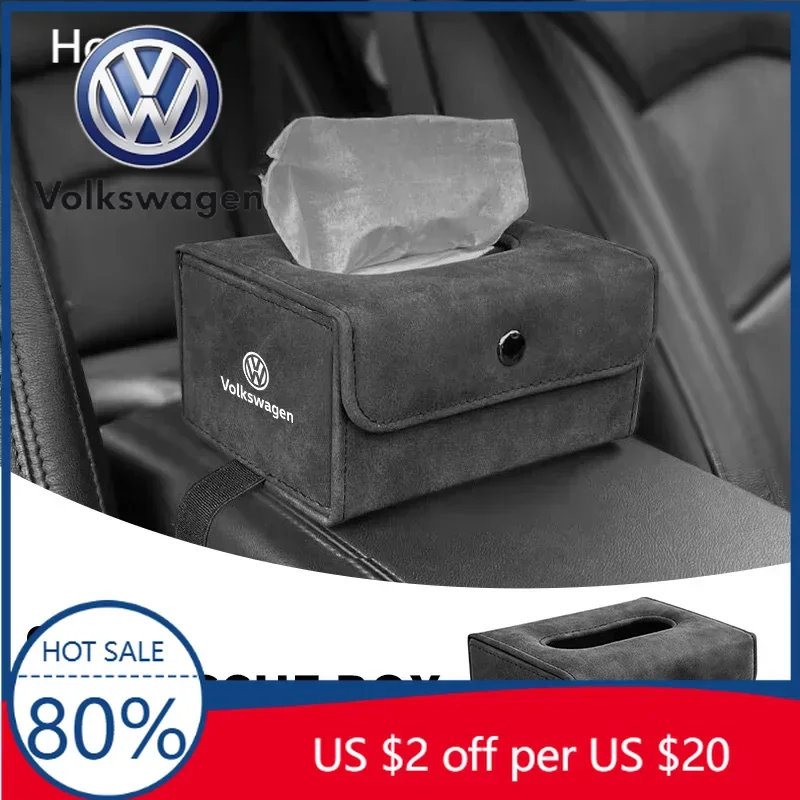 

Многофункциональная кожаная коробка для салфеток, складная коробка для салфеток для автомобиля Volkswagen VW Scirocco GOLF MK6 Polo Tiguan PASSAT, автомобильные аксессуары