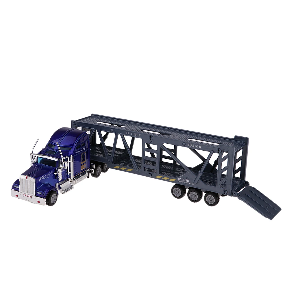 1:65 Metal Diecast Vehicle Toy Mini Container Truck Car Alloy Model Wheels Slide Vehicle Toy With Ergonomically Design For Kids