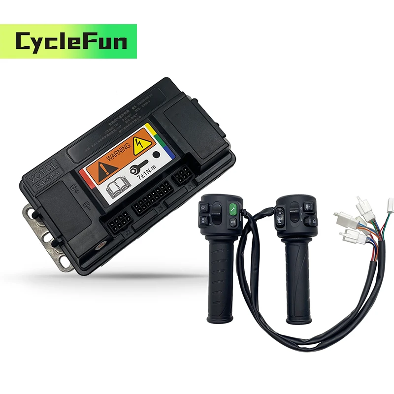

Votol EM50-4 Brushless DC Controller With T08 Throttle For QS Wheel PMSM Motor Electric Motorcycle Scooter Accessories Dirt Bike