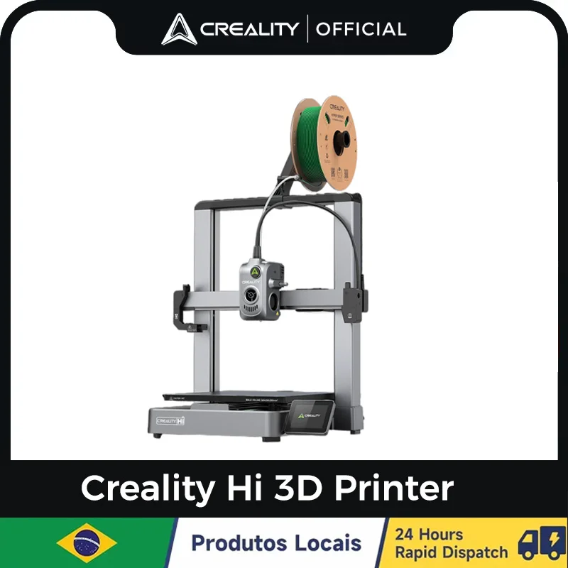 طابعة Creality Hi ثلاثية الأبعاد جديدة ذكية CFS سرعة طباعة سريعة 500 مم/ثانية معايرة غير يدوية طباعة ثلاثية الأبعاد لسطح المكتب متعدد الألوان