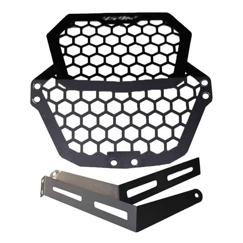 

or CFMOTO CF 450 MT 2024 2025 Retro Modifiable Motorcycle Exhaust Pipe Protective Cover Lamp Headlight Mesh Cover Accessories