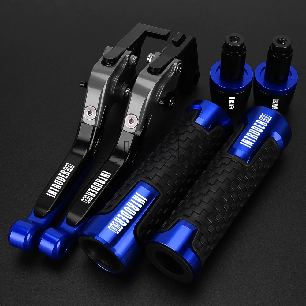 For Suzuki INTRUDER 800 INTRUDER800 1994 1995 1996 1997 1998-2004 Motorcycle Adjustable Brake Clutch Levers Handlebar Grips Ends