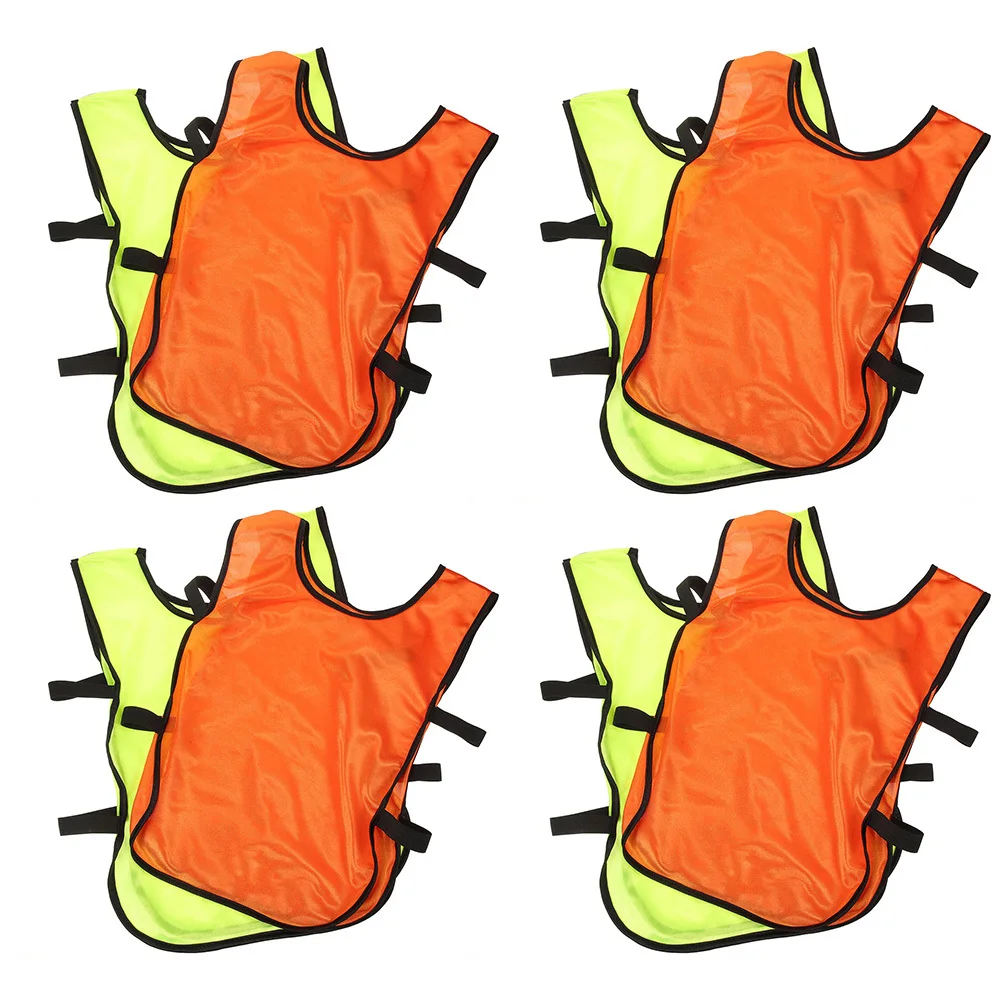 

8pcs Training Vests For Lightweight Breathable Soccer Basketball Pinnies Quick-Drying Polyester Sports Jerseys Team