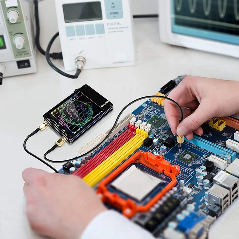 Новый Векторный анализатор сетевой антенны BAAY 2023 Nanovna-H 10 кГц-1,5 ГГц MF HF VHF UHF, тестер спектра слотов