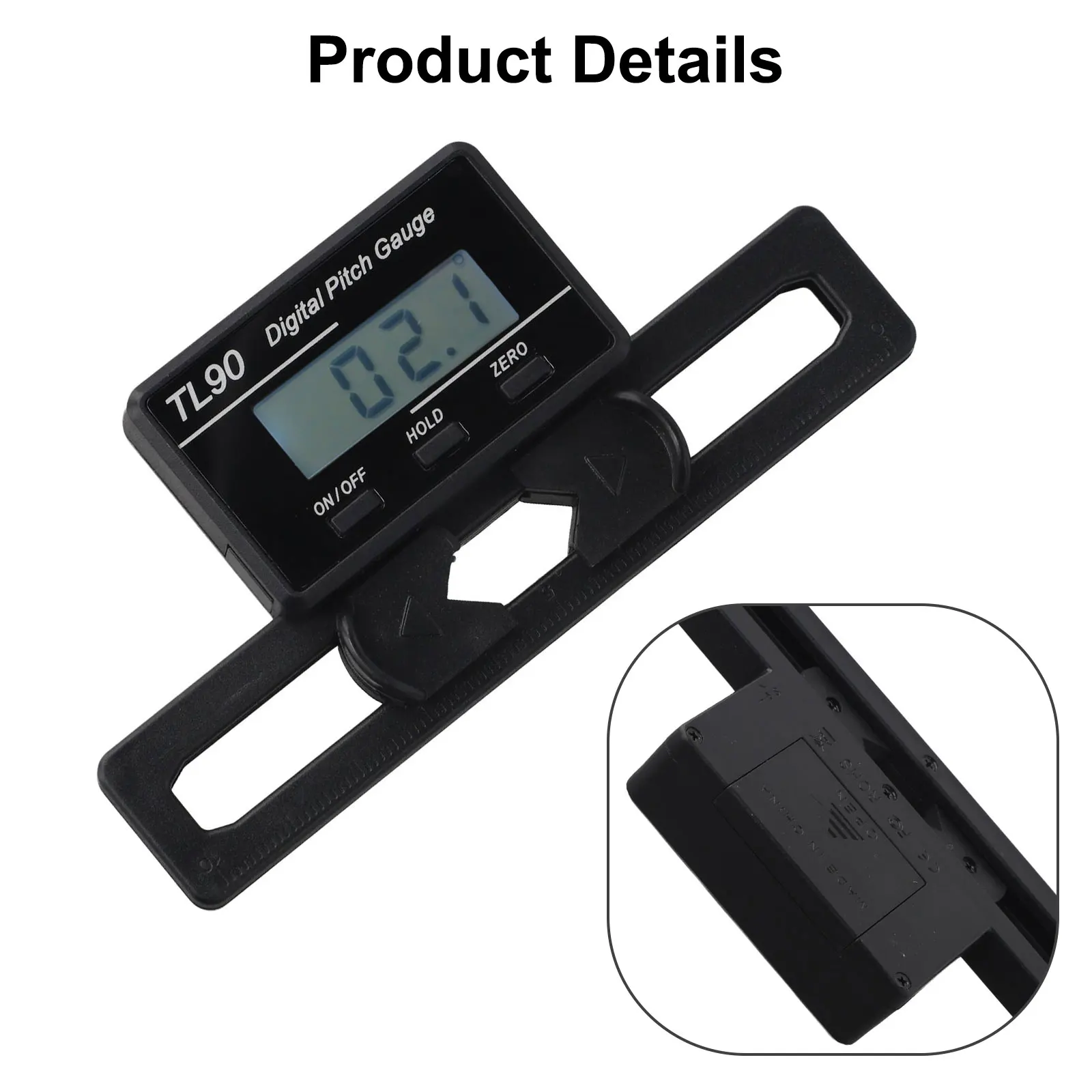 Backlit Lcd Display Scale Tool LCD Display Level Meter Temperature Range 0-40 Horizontal Angle Measurement Outdoor Flying