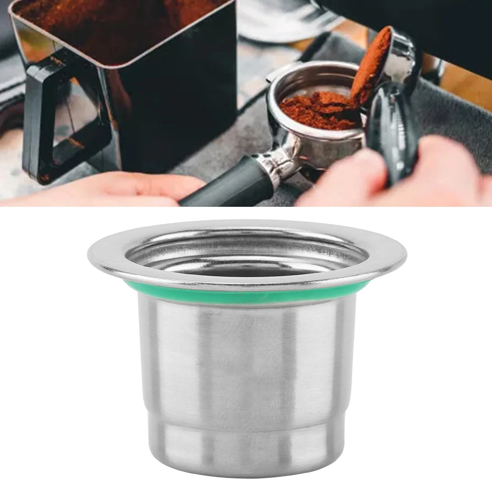 ステンレス製詰め替え可能再利用コーヒーカプセル、コーヒーマシン対応