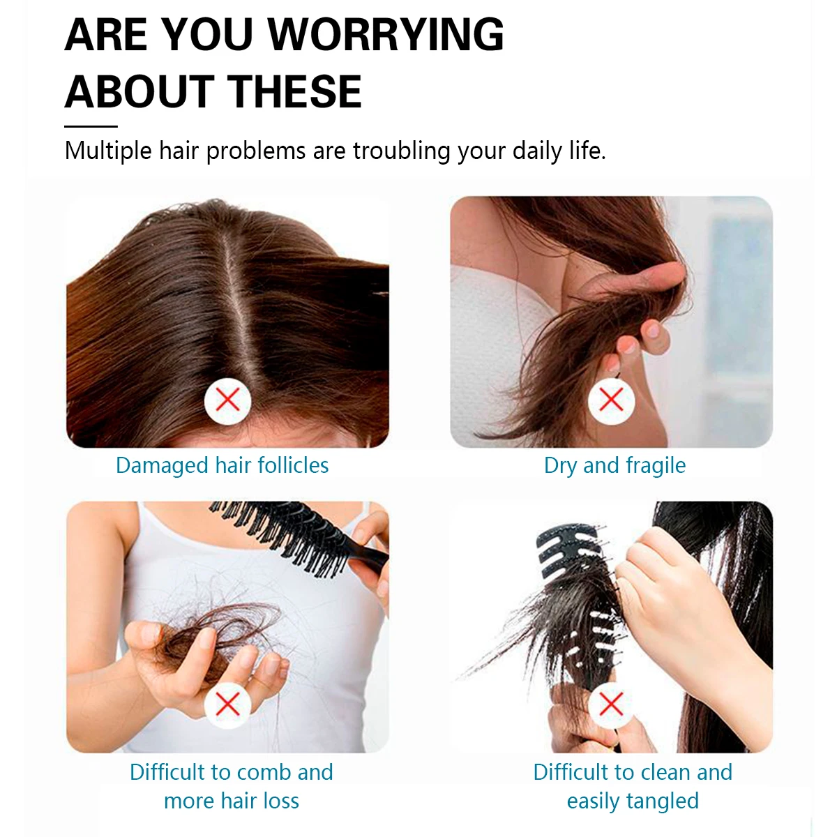 Neue Air Kissen Kamm Verwirrt Haar Kamm Haar Pinsel Massage Anti-statische Aushöhlen Nass Haar Pinsel Barber Pailletten Styling werkzeug – Detail 3