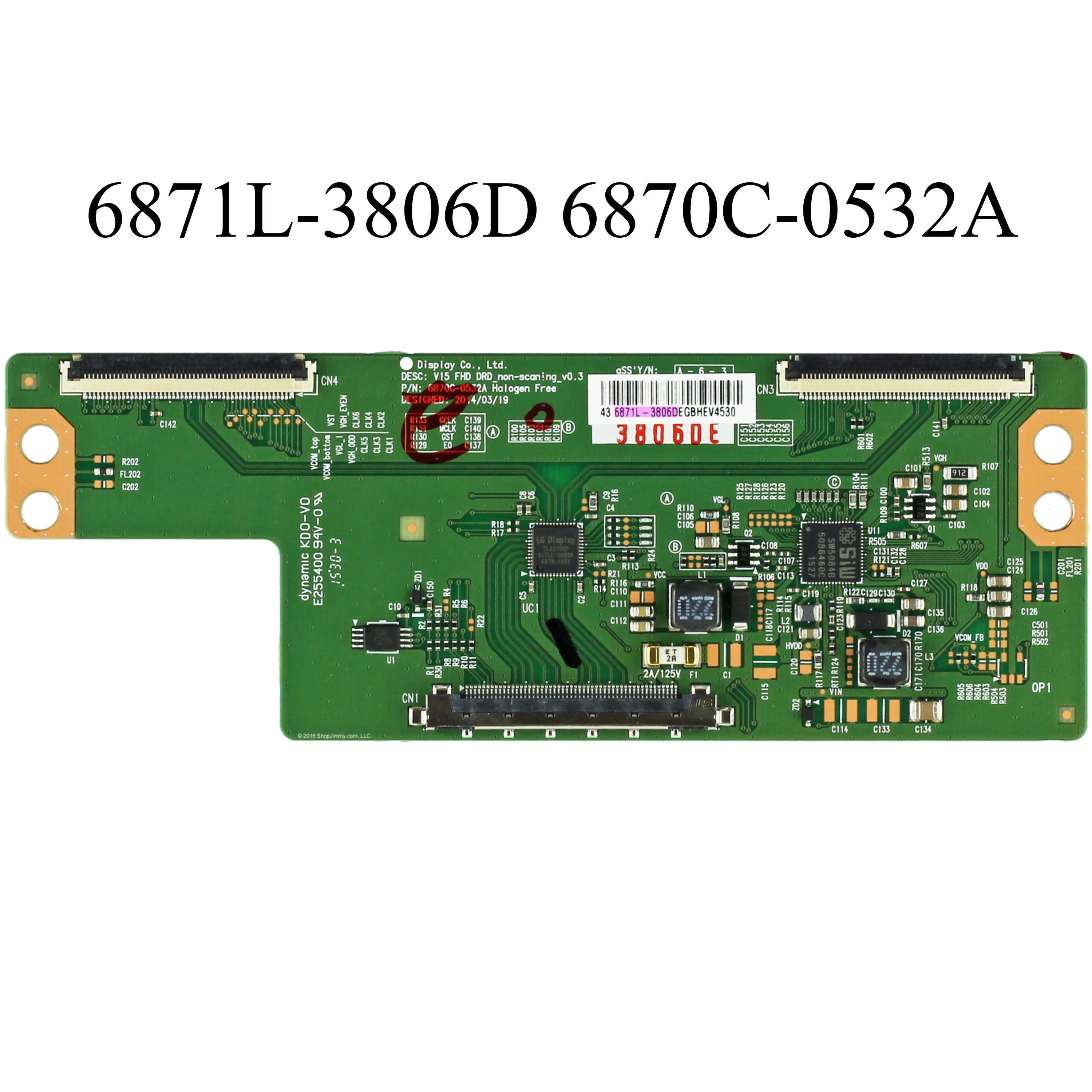 

Original 6871L-3806D 6870C-0532A T-CON Logic Board is for 43LF5100 43LF5400 43LH5500 43LJ5500 43LH5700 43LK5700 43LF590 TV Parts