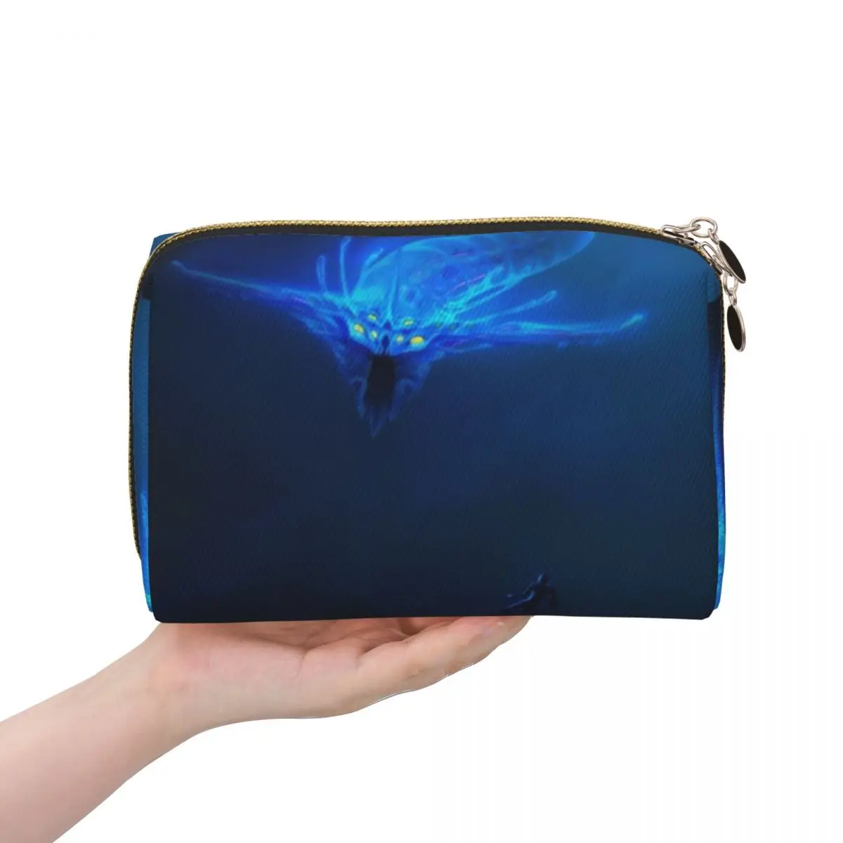 Subnautica- Ghost Leviathan Poster Women Cosmetic Bags Travel Makeup Organizer Pouch Toiletry Storage Dopp Kit Box