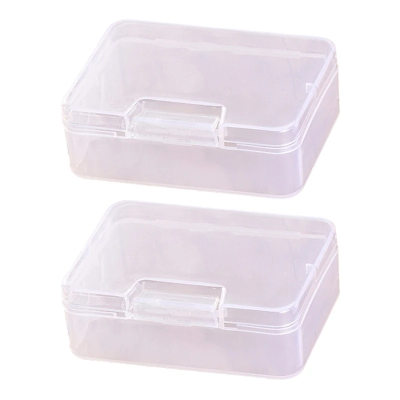 Caixas plástico para organizar itens pequenos, caixa delicada suporte recipientes plástico transparente para itens