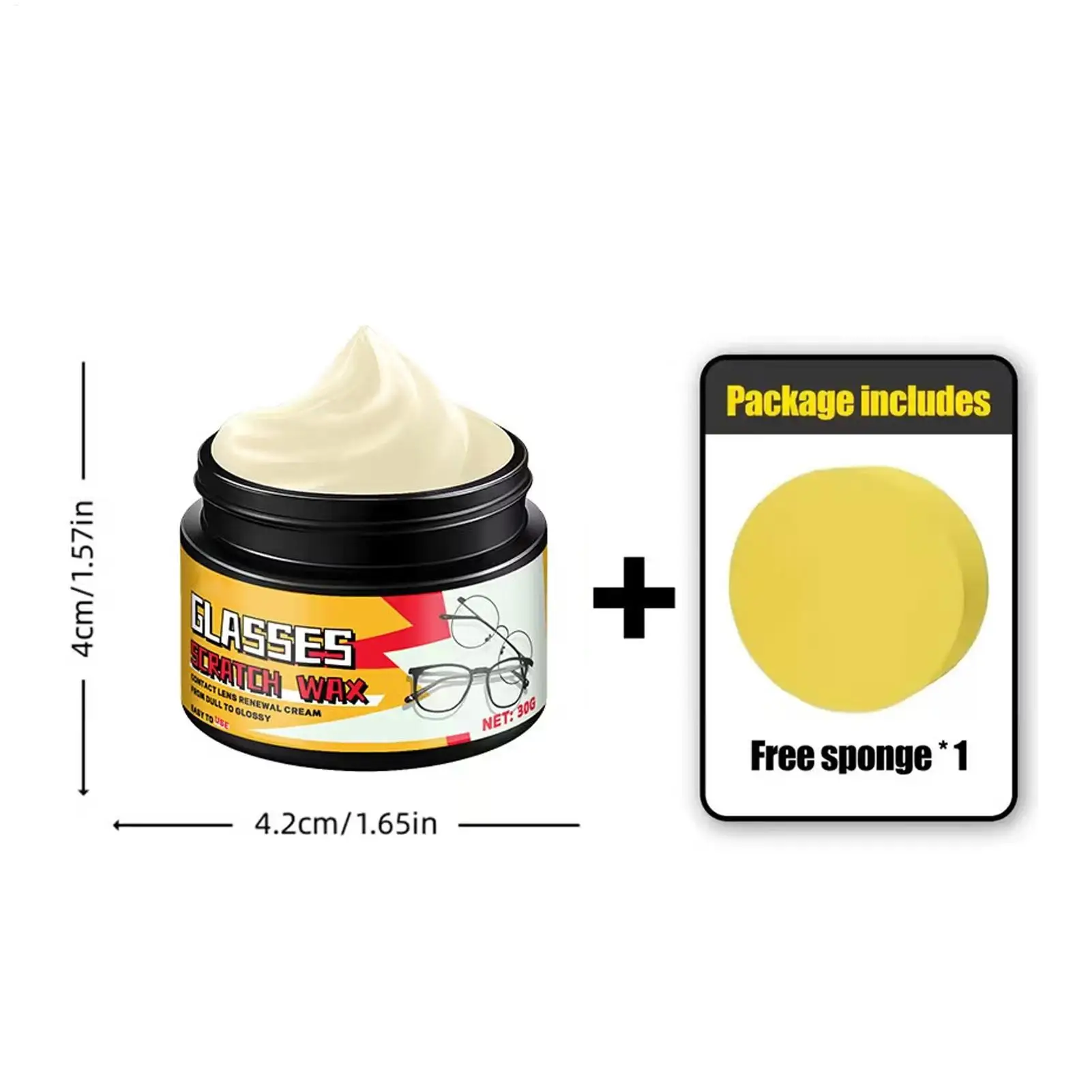 NEW Scratch Remover Paste Long-Lasting Formula For Glasses Car Windshield, Erases Scratches From Phone Camera Watch view 6