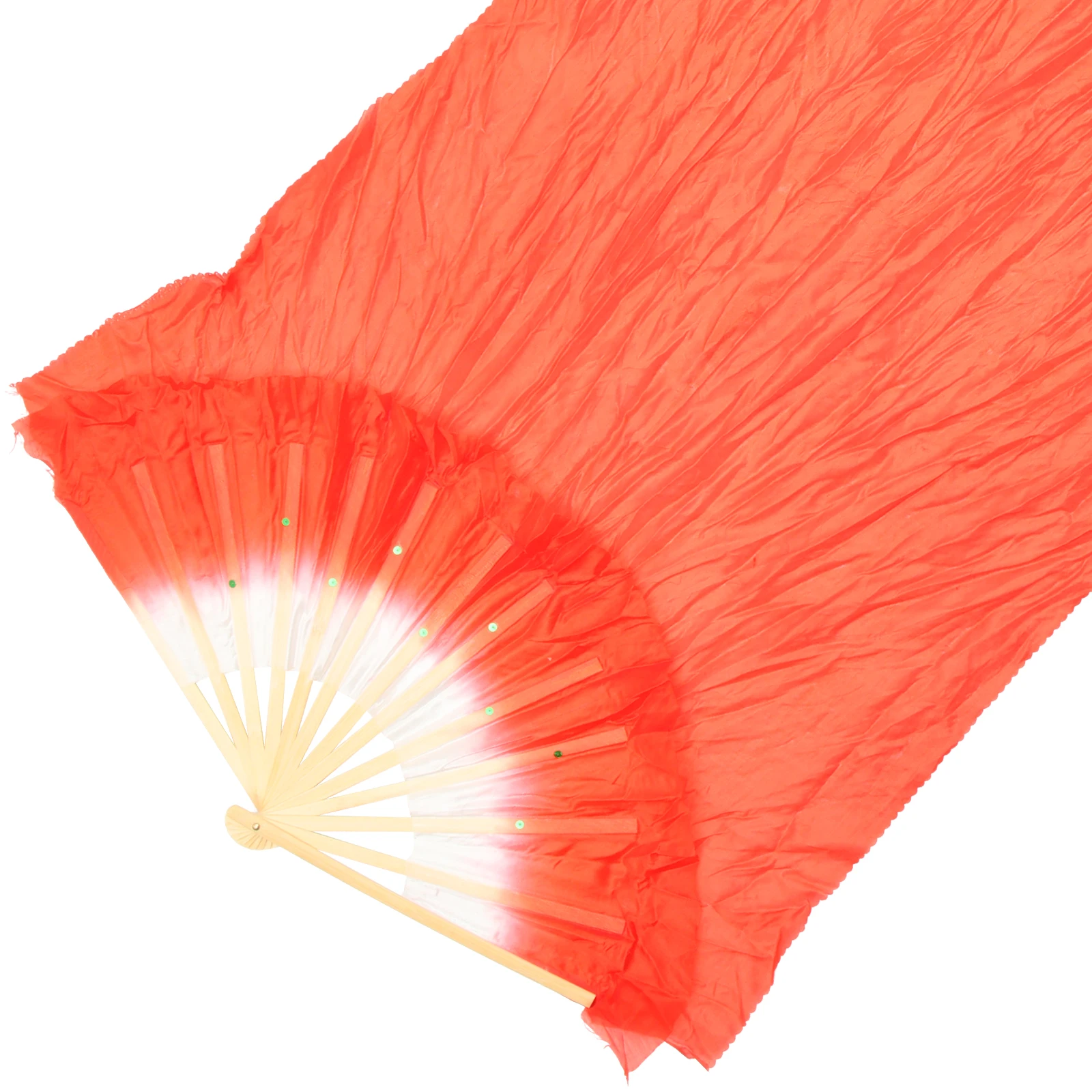 

Dance Fans Satin Belly Festival Props Bamboo Silk Handheld Accessories Women Silk Fan Decorative Stage Show Long Dance