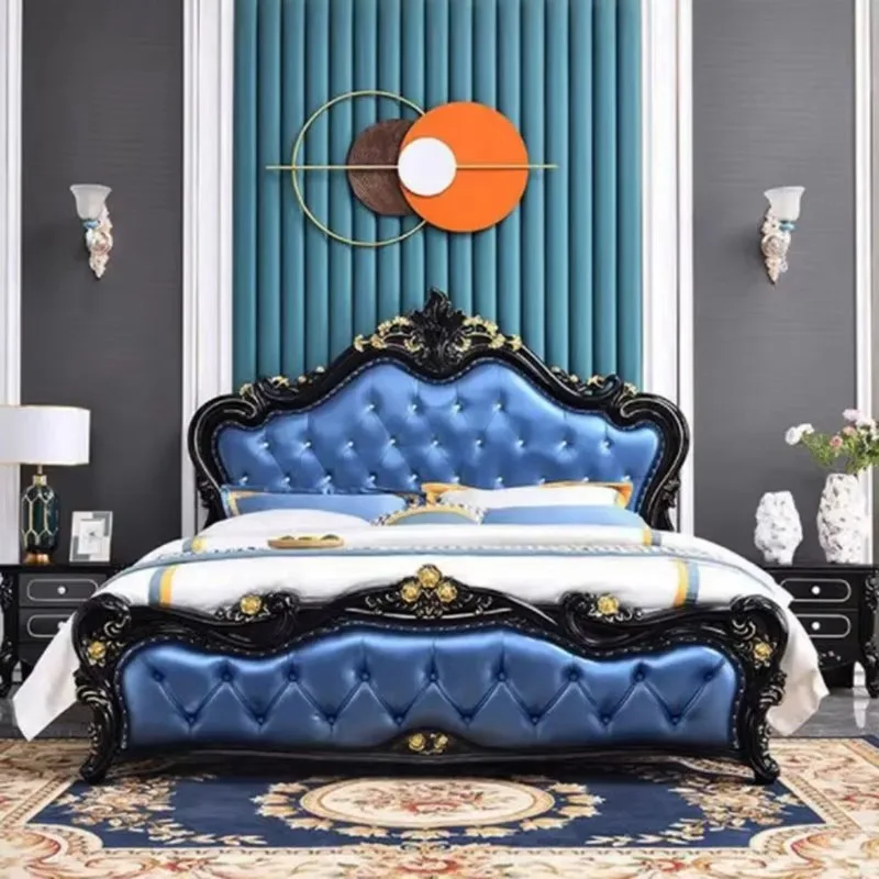 

Bedroom Double Bed Frame Space Saving Modern Luxury Platform Bed Frame Sleeping King Size Comfortable Camas De Casal Furniture