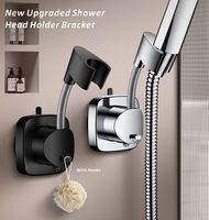 New 360° Adjustable Non Punching Bathroom Handheld Shower Stand ABS Adjustable No Drilling Wall Mount Bracket