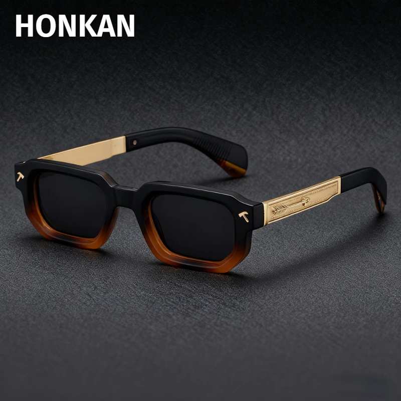 

Brand Design Polarized Sun Glasses Square Punk Sunglasses Men Luxury Rectangle Sunglass UV400 Driving Men's Eyewear Fashion