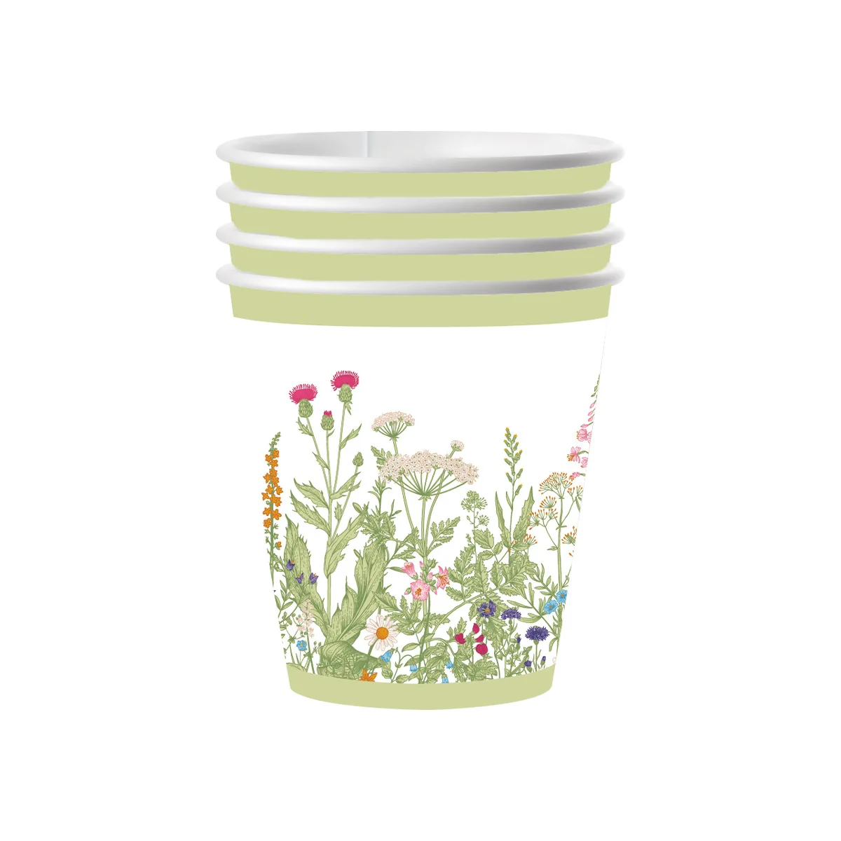 240 stks Lente Bloemen Verse Wegwerp Papier Servies Wildflower Plaat Verjaardagsfeestje Decoratie Feestartikelen Party