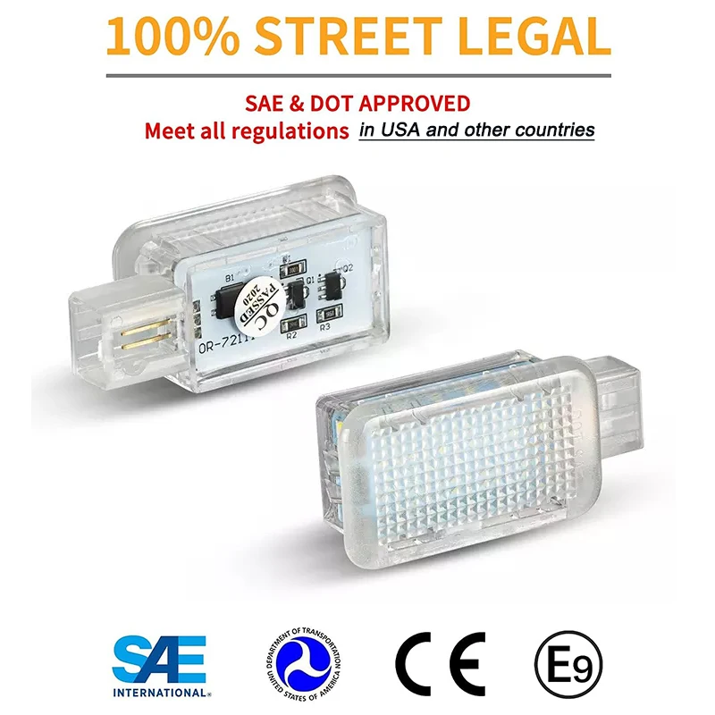 2Pcs For Land Rover Range Rover Sport L494 LED Door Courtesy Footwell Light Trunk Luggage Lamps Discovery L550 Evoque L538 L663
