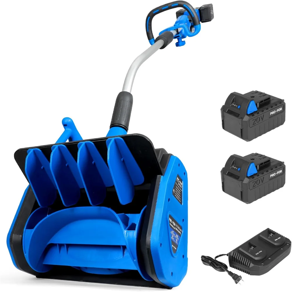 

40V Cordless Snow Shovel, 13.5" Electric Blower with Two Batteries for Driveways
