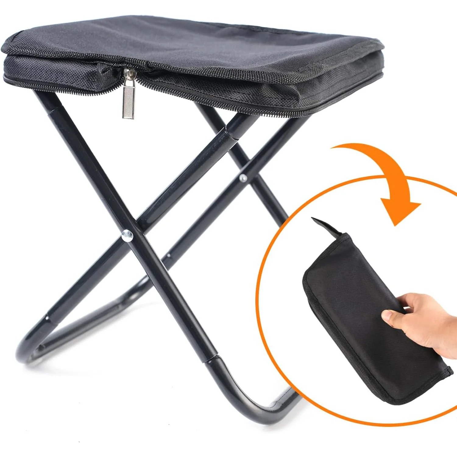 Obrázek 5: Outdoorové skládací stolice přenosné židle lehoučké přenosné stolice chairs holds nahoře na 220LBS pro kemping, tramping, rybaření