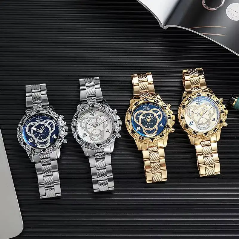 Luxury Large Dial Men Business Watches Fashion Male Analog Quartz Wristwatch Reloj Hombre