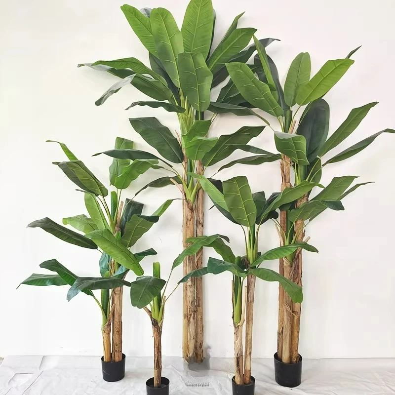 

Customizable simulation plantain tree factory direct sales indoor and outdoor