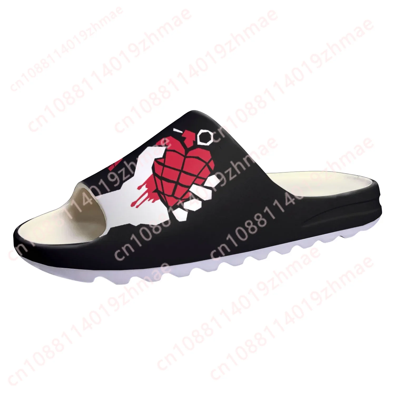 Green Day Pop Rock Band Soft Sole Sllipers Home Clogs Step on Water Shoes Mens Womens Teenager Beach Customize on Shit Sandals