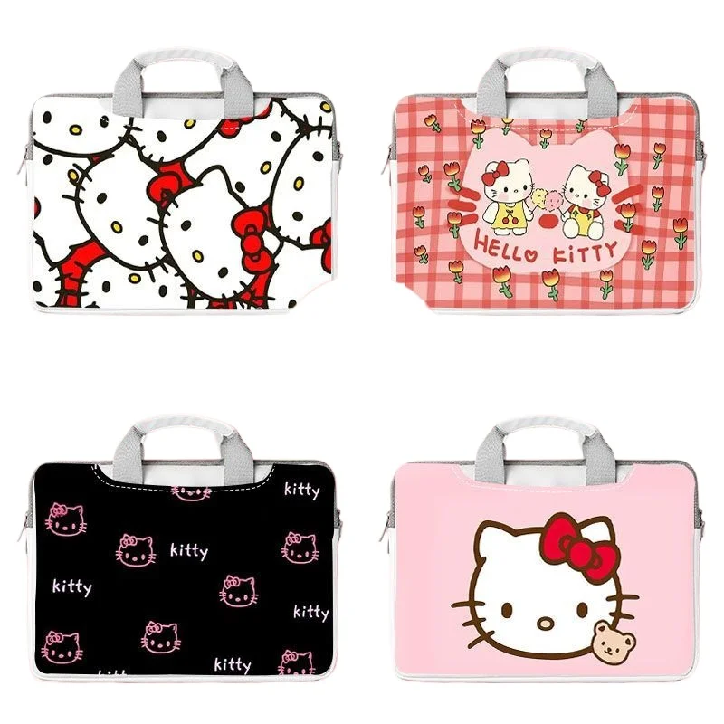 

Cartoon Hello Kitty Cute Laptop Bag 13.3 14 15 15.6 16 Inch Waterproof Shockproof Laptop Bag for Macbook Air Pro Huawei Handbag