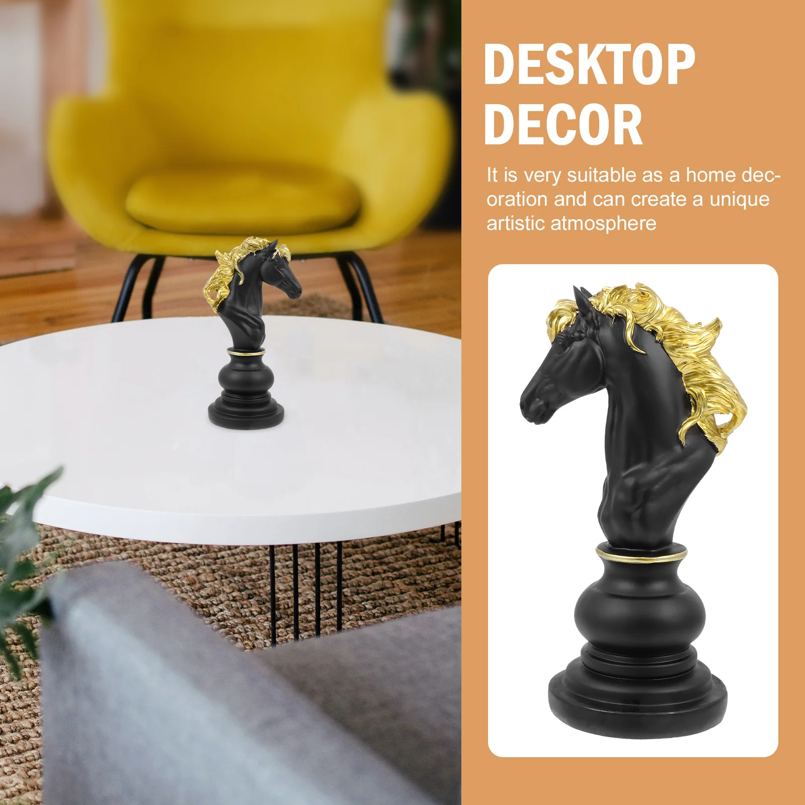 

1Pcs International Chess Decoration Resin Chess Horse Adornment Creative Desktop Decor Office Home Resin Craft