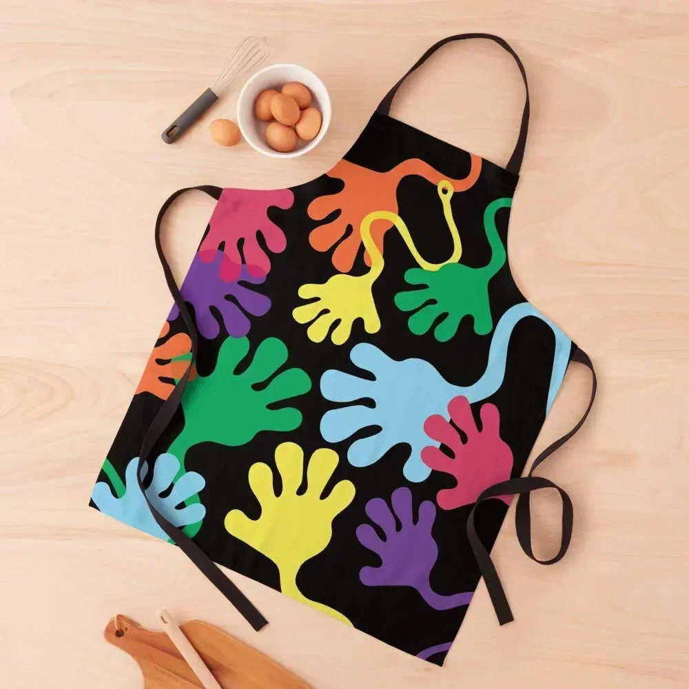 

Colorful Sticky Hands Apron Women's christmas decoration Kitchen Household Items kitchen gadgets Apron