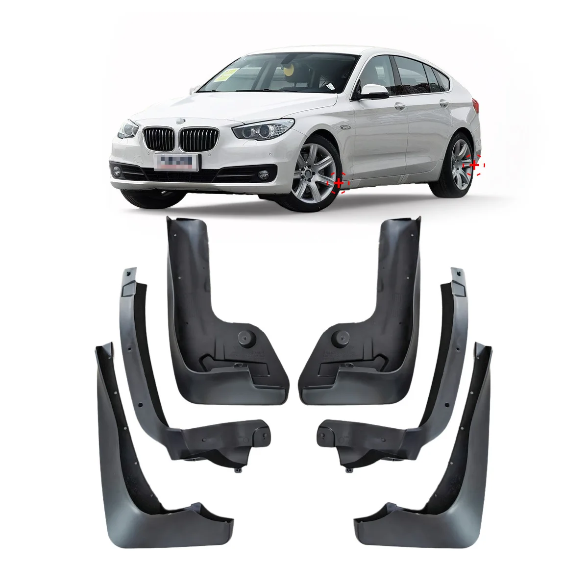 

4 шт. автомобильные брызговики для BMW 5 серии GT F07 2010-2017, брызговики, брызговики, брызговики, защита для брызговиков