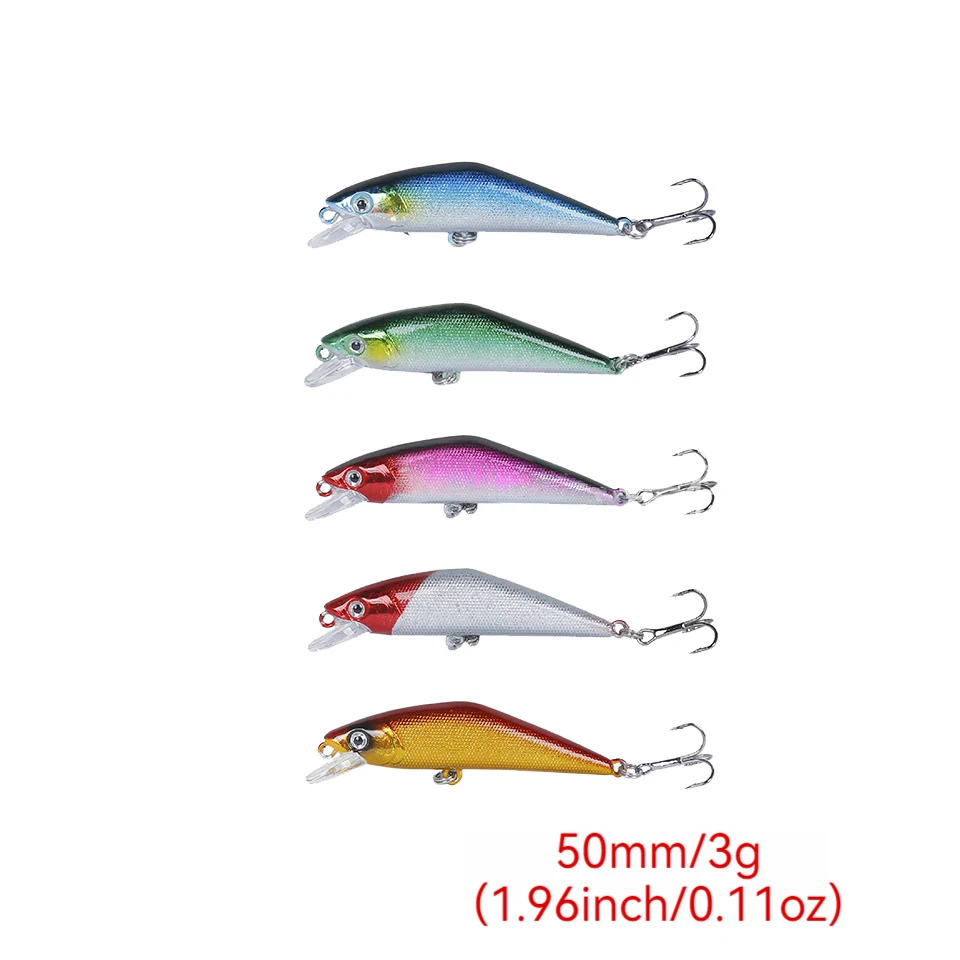 KoKossi 50mm 3g Floating Crank Wobbler For Fishing Pike Fishing Crankbait Bait Artificial Hard Lure Minnow Fishing Lures