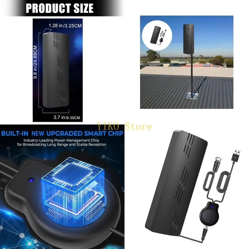 

K32C Unobtrusive Indoor Outdoor Digital Television Receiver 10 Meter Cable For Stable Broadcast Reception
