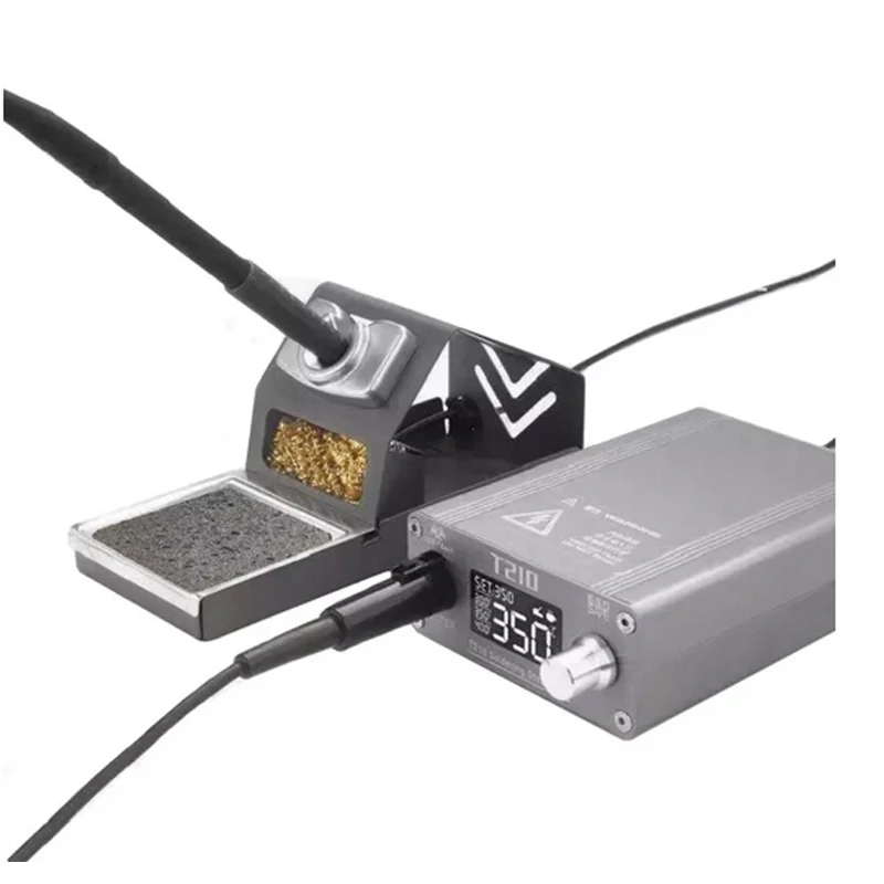 T210 Intelligent Thermostat Soldering Station 75W Electronic LED Digital Display With Soldering Tips Iron C210