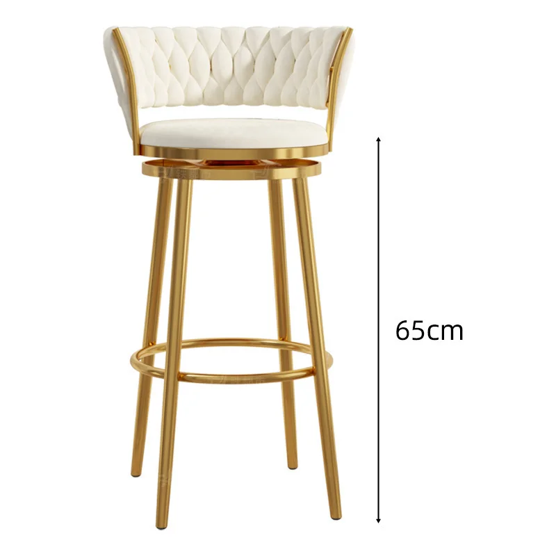 Golden Counter Bar Chairs Folding Island Nordic Lightweight Workshop Stool Swivel Modern Taburetes Altos Cocina Design Furniture