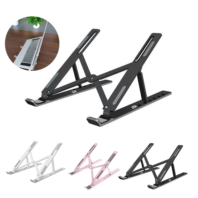 ABS Plastic Foldable Laptop Stand Adjustable Portable Notebook Bracket Support Base Holder For Macbook Air Pro Accessories